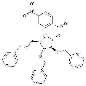 2,3,5-三-O-苯基-1-O-(4-硝基苯甲酰)-D-阿拉伯呋喃糖