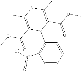 1,4-二氢-2,6-二甲基-4-(2-硝基苯)-3,5-吡啶二羧酸二甲酯