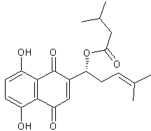 异戊酰紫草素