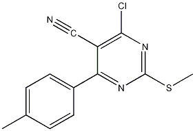 4-氯-5-氰基-2-甲硫-6-(对甲苯基)嘧啶